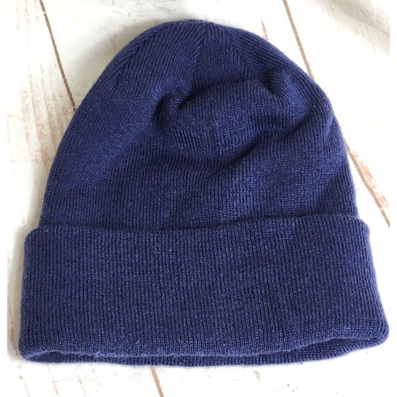 Navy Blue New England Patriots Embroidered Graphic Warm Scully Football Hat - Picture 3 of 11